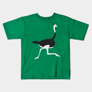 Ostrich running Kids T-Shirt